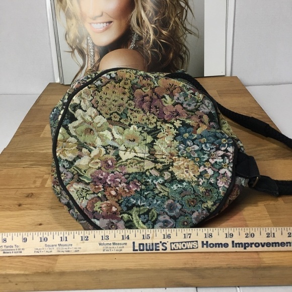 New York Studio vintage Tapestry Fabric draw sting bag - Picture 5 of 7
